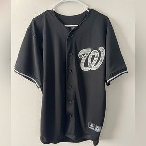 Bryce Harper Majestic black camo jersey.